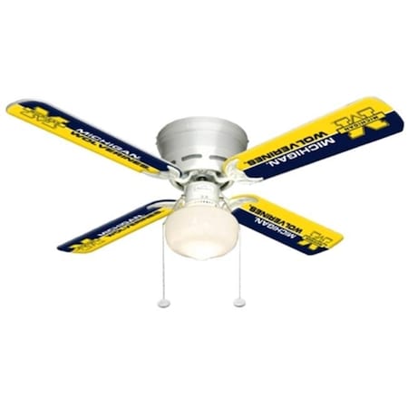 Ceiling Fan Designers Ceiling Fan Designers 7999-MIC New NCAA MICHIGAN WOLVERINES 42 in. Ceiling Fan 7999-MIC